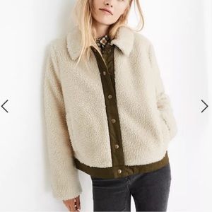 Madewell Portland Sherpa Jacket sz M